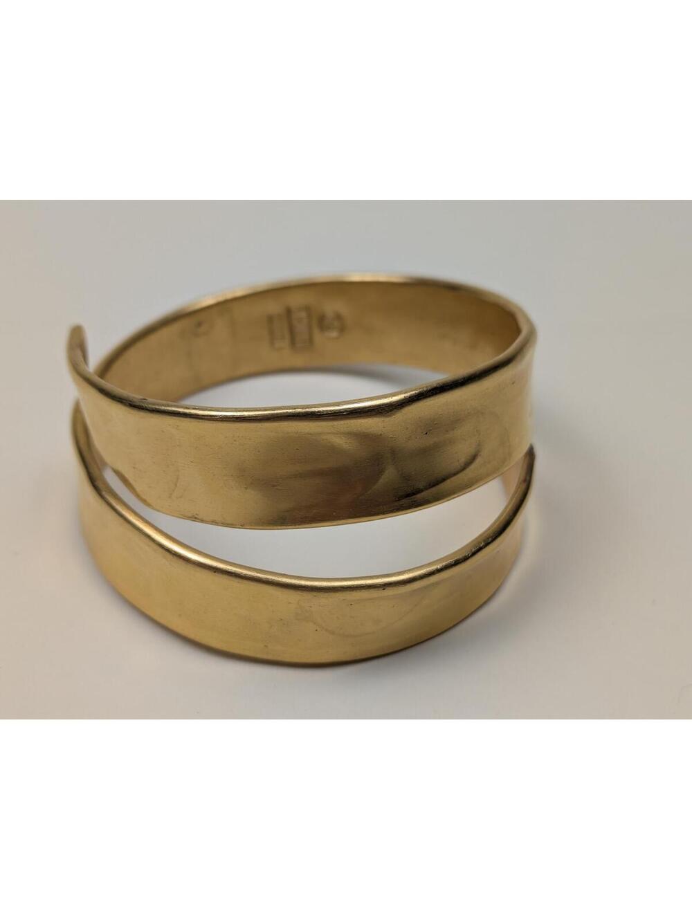 1990's B&D J Hull danish gold plated cuff bangle